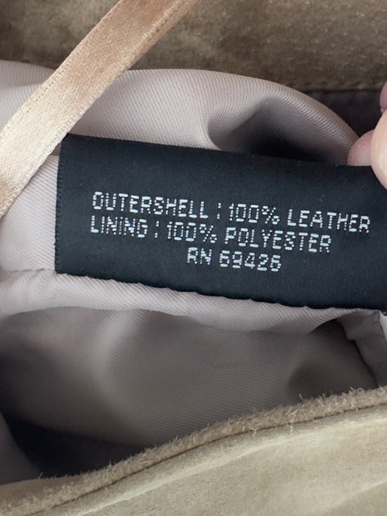 Wilson’s Leather Maxima Vintage Suede Leather Pants Tan Sz 10 - Picture 12 of 12